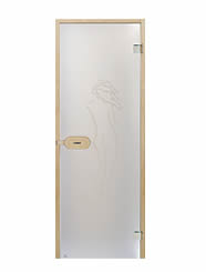 Дверь Harvia STG 8x19 ольха/сатин
